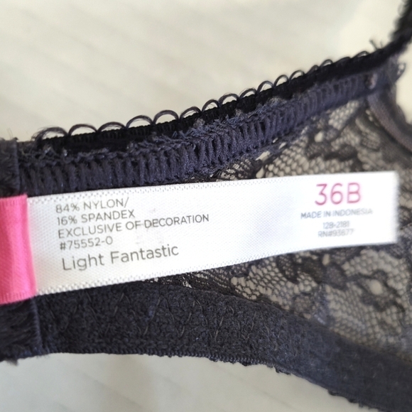 Cosmopolitan light Fantastic grey lace wire bra size (36)B - Picture 5 of 8